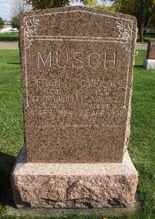 MUSCH, CAROLINE - Bremer County, Iowa | CAROLINE MUSCH 