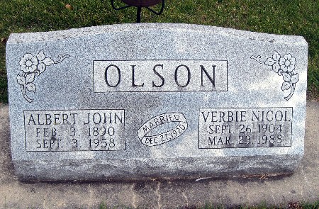 OLSON, ALBERT JOHN - Bremer County, Iowa | ALBERT JOHN OLSON 