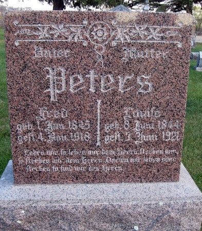 PETERS, FRED - Bremer County, Iowa | FRED PETERS 
