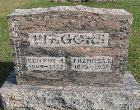 PIEGORS, FRANCES I - Bremer County, Iowa | FRANCES I PIEGORS 