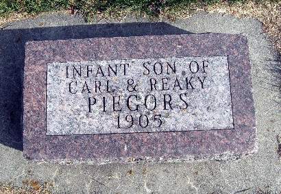 PIEGORS, INFANT SON - Bremer County, Iowa | INFANT SON PIEGORS 