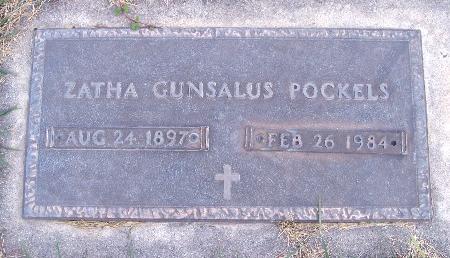 GUNSALUS POCKELS, ZATHA - Bremer County, Iowa | ZATHA GUNSALUS POCKELS 
