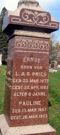 PRIES, ERNST - Bremer County, Iowa | ERNST PRIES 