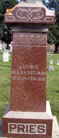 PRIES, LUDWIG - Bremer County, Iowa | LUDWIG PRIES 