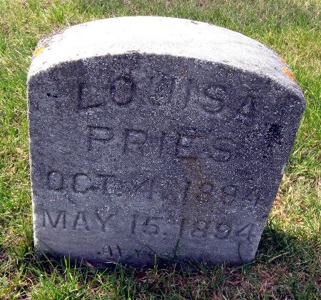 PRIES, LOUISA - Bremer County, Iowa | LOUISA PRIES 
