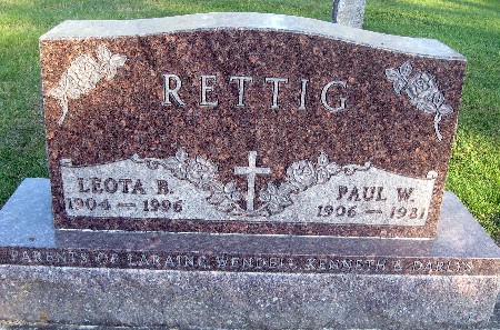 RETTIG, PAUL W - Bremer County, Iowa | PAUL W RETTIG 