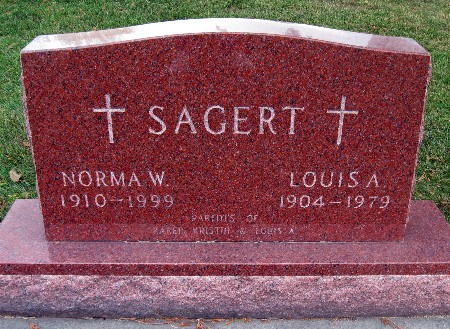 SAGERT, LOUIS A - Bremer County, Iowa | LOUIS A SAGERT 