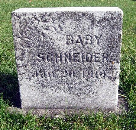 SCHNEIDER, BABY - Bremer County, Iowa | BABY SCHNEIDER 