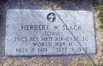 SLACK, HERBERT W - Bremer County, Iowa | HERBERT W SLACK 