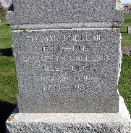 SNELLING, ELIZABETH - Bremer County, Iowa | ELIZABETH SNELLING 