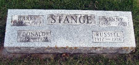 STANGE, NANNY - Bremer County, Iowa | NANNY STANGE 
