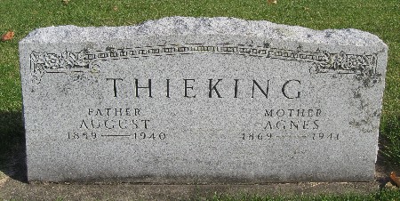 THIEKING, AGNES - Bremer County, Iowa | AGNES THIEKING 