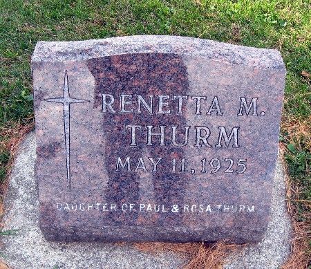 THURM, RENETTA M - Bremer County, Iowa | RENETTA M THURM 