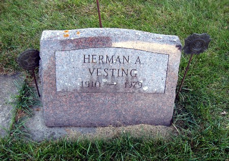 VESTING, HERMAN A - Bremer County, Iowa | HERMAN A VESTING 