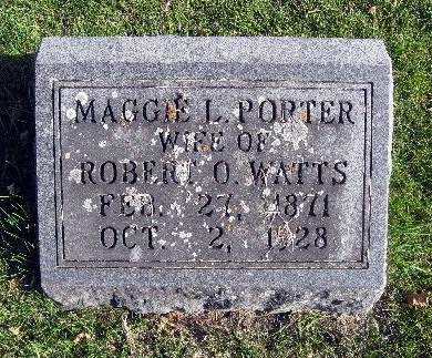 PORTER WARRS, MAGGIE L - Bremer County, Iowa | MAGGIE L PORTER WARRS 