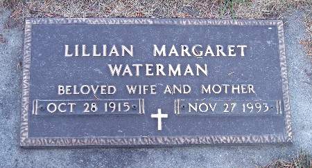 WATERMAN, LILLIAN MARGARET - Bremer County, Iowa | LILLIAN MARGARET WATERMAN 