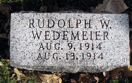 WEDEMEIER, RUDOLPH W - Bremer County, Iowa | RUDOLPH W WEDEMEIER 