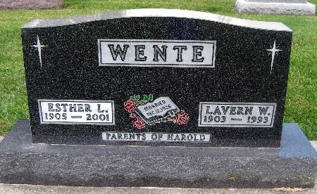 WENTE, ESTHER L. - Bremer County, Iowa | ESTHER L. WENTE 