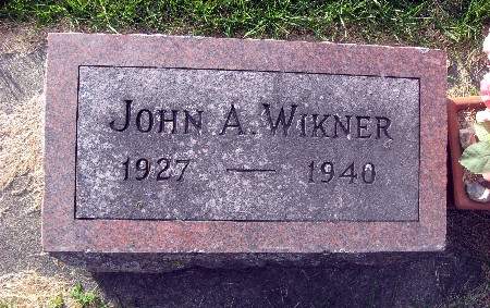 WIKNER, JOHN A - Bremer County, Iowa | JOHN A WIKNER 