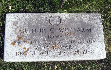 WILHARM, ARTHUR C - Bremer County, Iowa | ARTHUR C WILHARM 