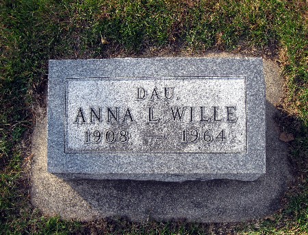 WILLE, ANNA L - Bremer County, Iowa | ANNA L WILLE 