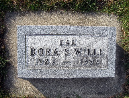 WILLE, DORA S - Bremer County, Iowa | DORA S WILLE 