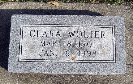 WOLTER, CLARA - Bremer County, Iowa | CLARA WOLTER 