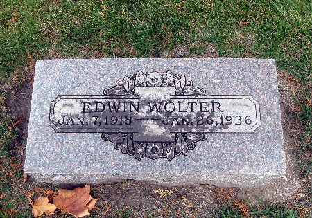 WOLTER, EDWIN - Bremer County, Iowa | EDWIN WOLTER 