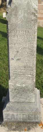 ZANDER, MARIA - Bremer County, Iowa | MARIA ZANDER 