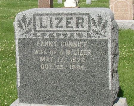 CONNIFF LIZER, FANNY - Buchanan County, Iowa | FANNY CONNIFF LIZER 