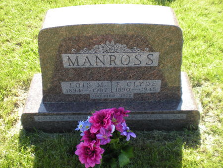 MANROSS, FRANCIS CLYDE - Buchanan County, Iowa | FRANCIS CLYDE MANROSS 