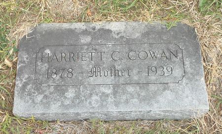 COWAN, HARRIETT CATHERINE - Buena Vista County, Iowa | HARRIETT CATHERINE COWAN 