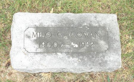 COWAN, MILO G - Buena Vista County, Iowa | MILO G COWAN 