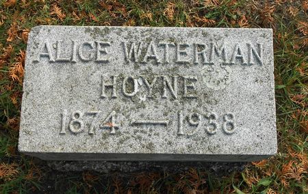 WATERMAN HOYNE, ALICE CAROLINE - Buena Vista County, Iowa | ALICE CAROLINE WATERMAN HOYNE 
