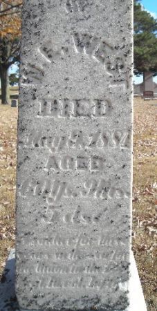 WEST, WAREHAM E. - Buena Vista County, Iowa | WAREHAM E. WEST 