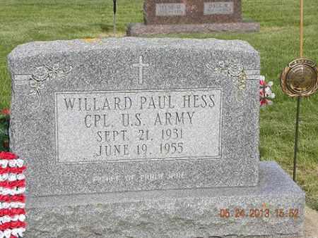 HESS, WILLARD PAUL - Butler County, Iowa | WILLARD PAUL HESS 