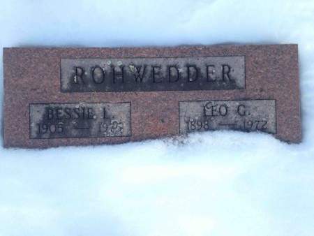 ROHWEDDER, BESSIE L - Butler County, Iowa | BESSIE L ROHWEDDER 