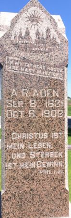 ADEN, A. R. - Calhoun County, Iowa | A. R. ADEN 