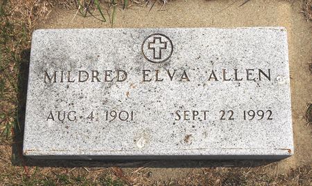 ALLEN, MILDRED ELVA - Calhoun County, Iowa | MILDRED ELVA ALLEN 