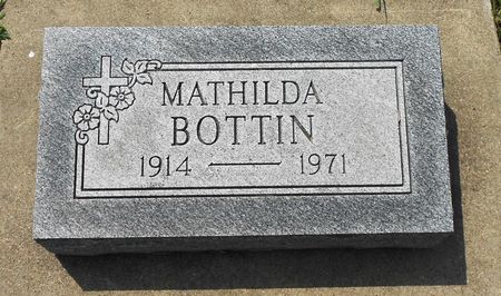BOTTIN, MATHILDA - Calhoun County, Iowa | MATHILDA BOTTIN 
