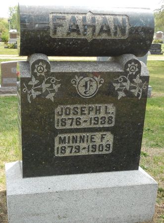 FAHAN, MINNIE F - Calhoun County, Iowa | MINNIE F FAHAN 
