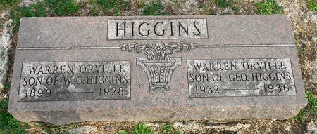 HIGGINS, WARREN ORVILLE - Calhoun County, Iowa | WARREN ORVILLE HIGGINS 