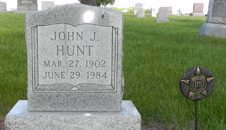 HUNT, JOHN J - Calhoun County, Iowa | JOHN J HUNT 