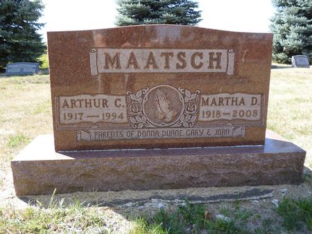 SEEHUSEN MAATSCH, MARTHA D. - Calhoun County, Iowa | MARTHA D. SEEHUSEN MAATSCH 