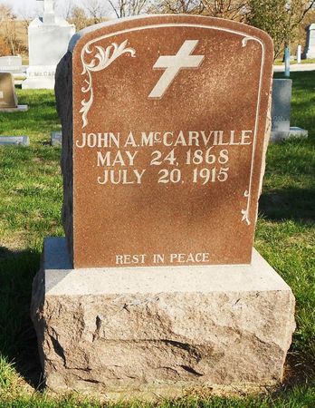 MCCARVILLE, JOHN A - Calhoun County, Iowa | JOHN A MCCARVILLE 