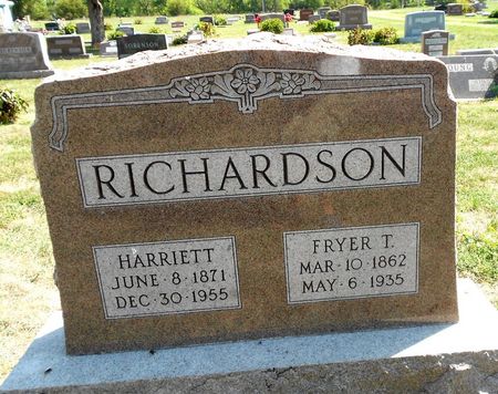 PARKER RICHARDSON, HARRIETT ELLEN - Calhoun County, Iowa | HARRIETT ELLEN PARKER RICHARDSON 