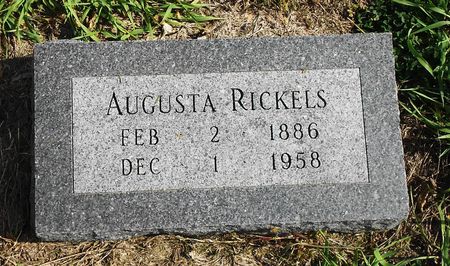 RICKELS, AUGUSTA ANNA - Calhoun County, Iowa | AUGUSTA ANNA RICKELS 