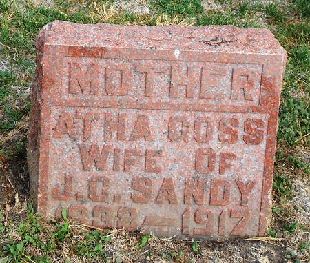 GOSS SANDY, ATHA LINDA - Calhoun County, Iowa | ATHA LINDA GOSS SANDY 