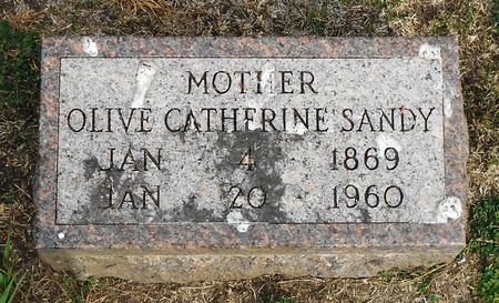 SANDY, OLIVE CATHERINE - Calhoun County, Iowa | OLIVE CATHERINE SANDY 
