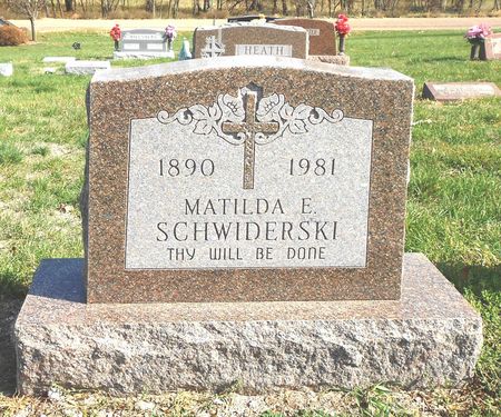 SCHWIDERSKI, MATILDA E - Calhoun County, Iowa | MATILDA E SCHWIDERSKI 